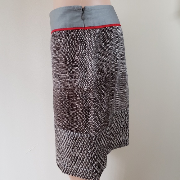 Kenneth Cole Python Print Cotton Skirt 6 - Picture 2 of 4
